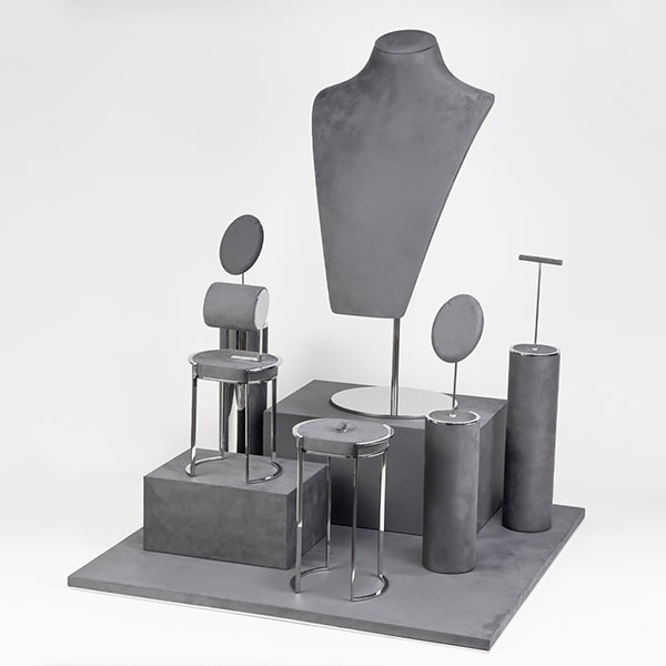 DS357 Jewellery Store Window Display Stand Set