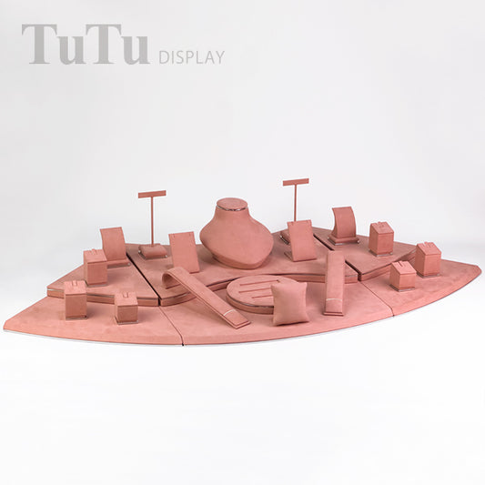 DS380 Curved Counter Display Set Opal Jewelry