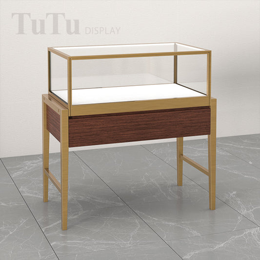 EX02 Luxury Jewelry Display Showcase With Metal