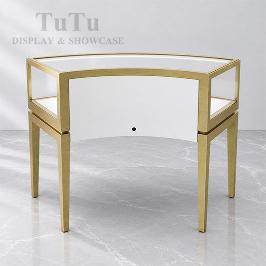 MT41 Metal Jewellery Display Counter Curved