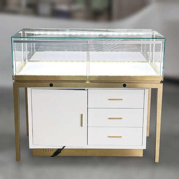 DM287 Jewellery Glass Top Counter Showcase Base Cabinet