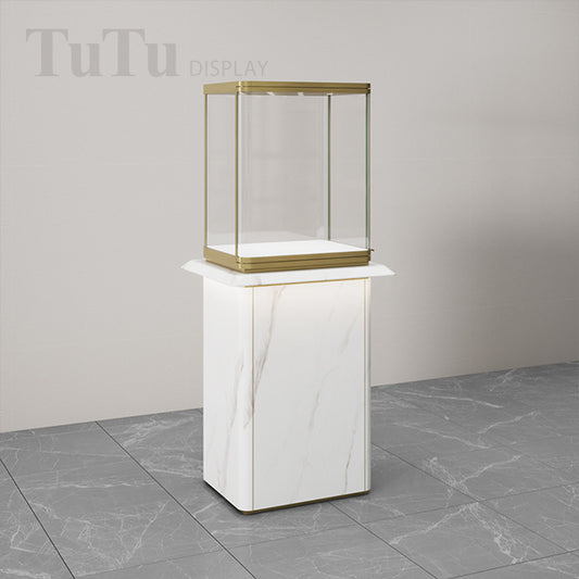 MT44 Jewellery Tower Display Case Marble