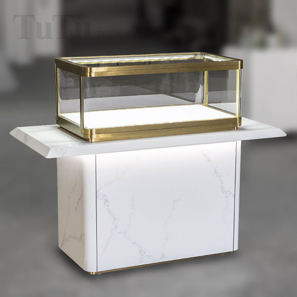 MT45 Jewellery Counter Display Case Marble