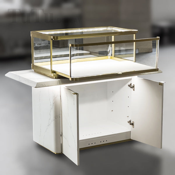 MT45 Jewellery Counter Display Case Marble