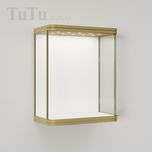 MT46 Jewellery Wall Mounted Showcase Filleted Corner