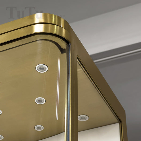MT46 Jewellery Wall Mounted Showcase Filleted Corner
