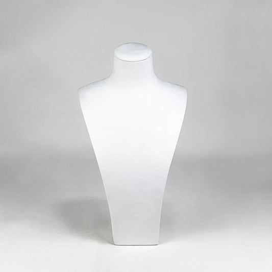 NH093 Micorfiber Necklace Display Bust White