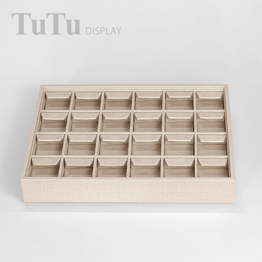 TR0185 Earring Display Tray Organizer 24 Grids