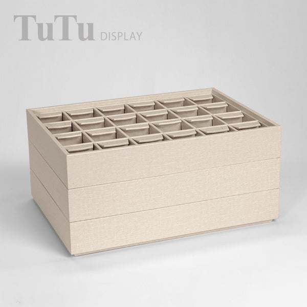 TR0185 Earring Display Tray Organizer 24 Grids