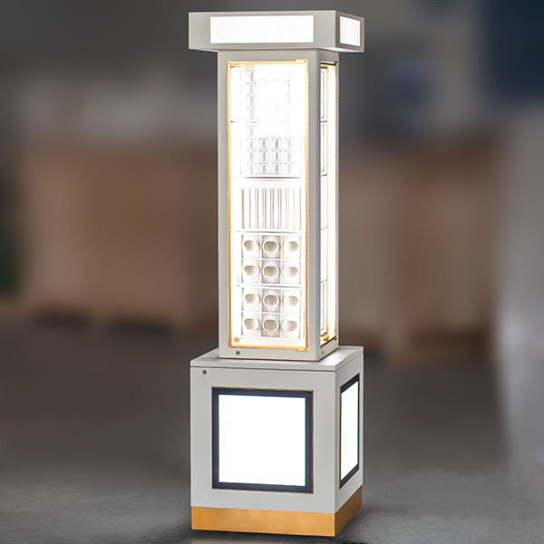 DM146 Lighted Spinning Showcase Jewelry Display