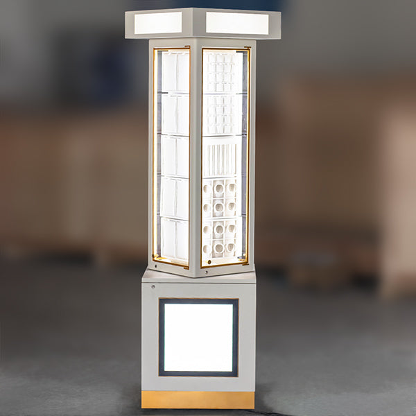 DM146 Lighted Spinning Showcase Jewelry Display