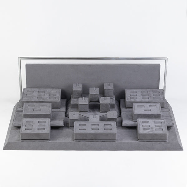 DS064 Jewellery Ring Display Stand Set with Back Board