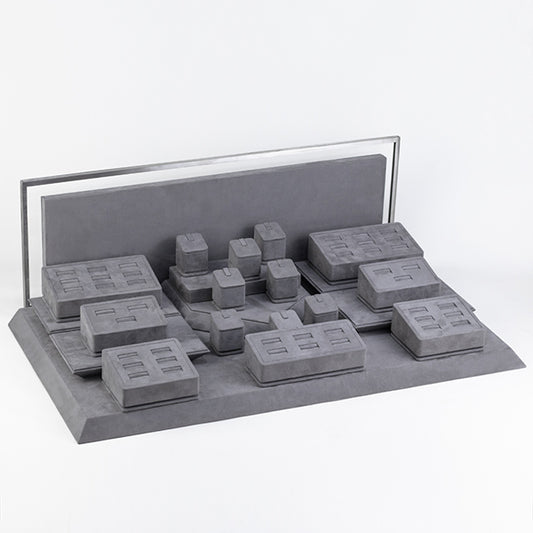 DS064 Jewellery Ring Display Stand Set with Back Board