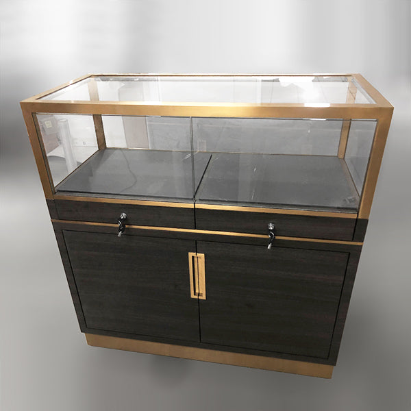 DM51 Jewelry display counter showcase with metal frame