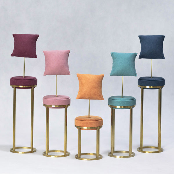 BH013 Bracelet Display Pillows Multicolor with Metal Base