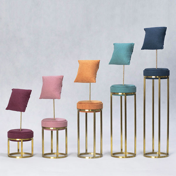 BH013 Bracelet Display Pillows Multicolor with Metal Base