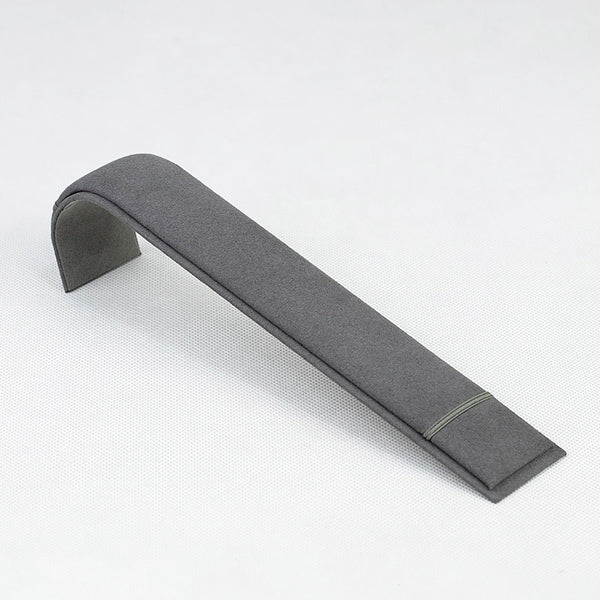 BH018 Curved Bracelet Display Ramp Jewellery Holder Grey