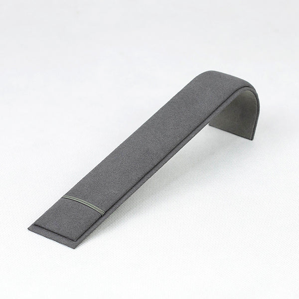 BH018 Curved Bracelet Display Ramp Jewellery Holder Grey