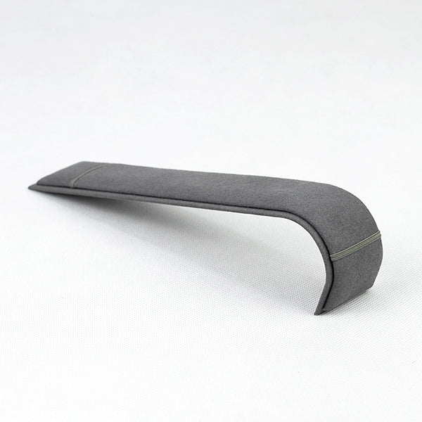BH018 Curved Bracelet Display Ramp Jewellery Holder Grey