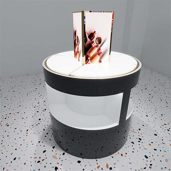 CM023 Round Display Counter for Cosmetic Lighted