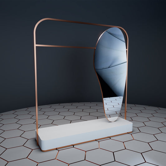 CR003 Clothes Coat Rack with Mirror