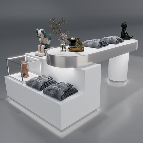 CR007 Clothing Store Display Tables Set with LED Light