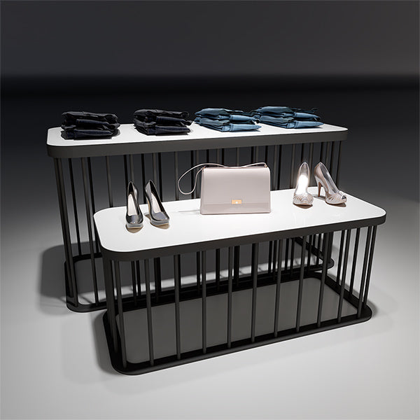 CR029 Retail Clothing Display Tables Set Custom
