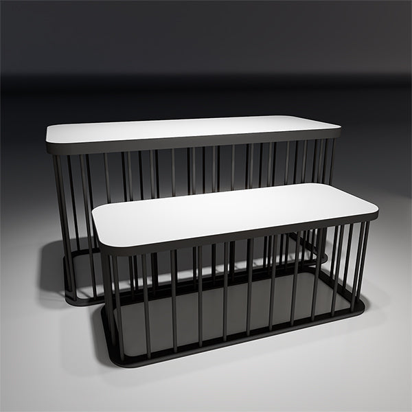 CR029 Retail Clothing Display Tables Set Custom