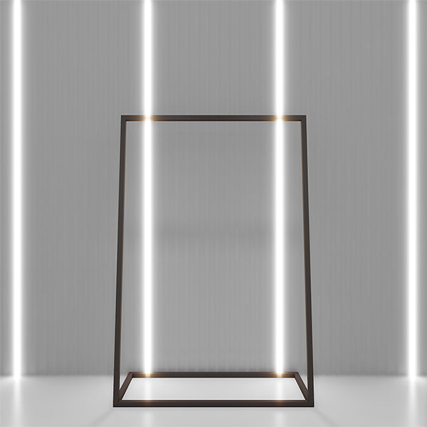 CR039 Garment Shop Display Clothes Hanging Rail Metal Rack