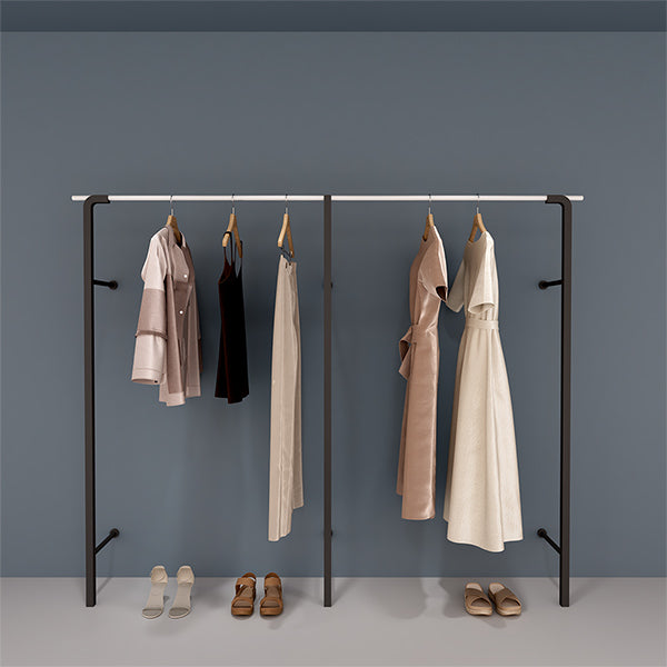 CR045 Wall Mounted Clothes Rail Garment Display Rack