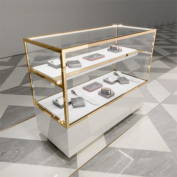 CR057 Fashion Store Lighted Glass Showcase Accessories Display