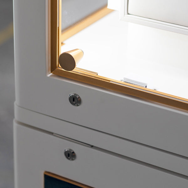 DM145 Jewelry Display Case Rotating Cabinet Lighted