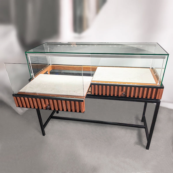 DM150 Jewellery Counter Showcase Wooden with Lighting