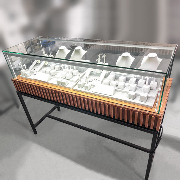 DM150 Jewellery Counter Showcase Wooden with Lighting