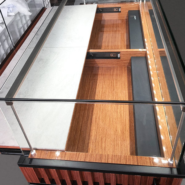 DM150 Jewellery Counter Showcase Wooden with Lighting