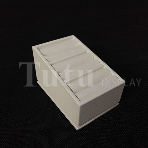 Jewelry Display | Ring Display | Earring Display | White Leather Display