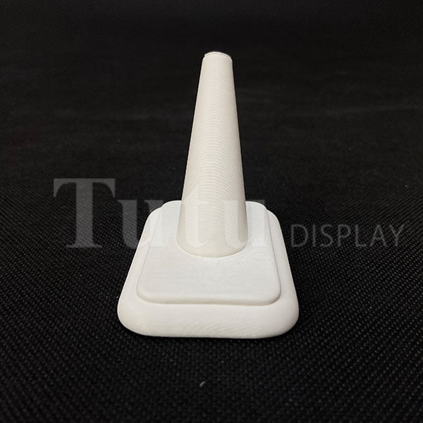 Jewelry Display | Ring Cone Display | White Leather Display