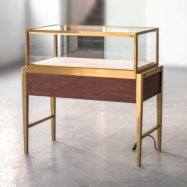 EX02 Luxury Jewelry Display Showcase With Metal