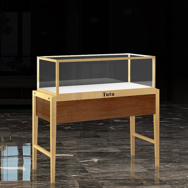 EX02 Luxury Jewelry Display Showcase With Metal