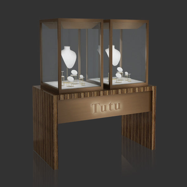 Jewelry Window Display Case with Led Light MT-05 Cabinet
