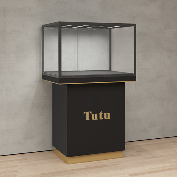 DM143 Jewelry Pedestal Glass Showcase Window Display