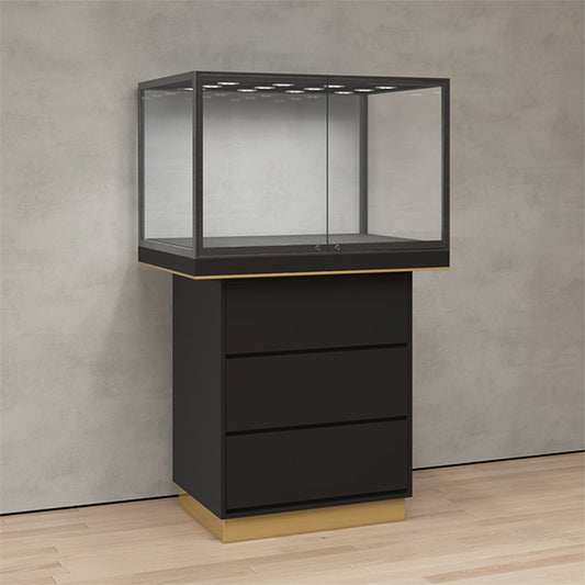 DM143 Jewelry Pedestal Glass Showcase Window Display