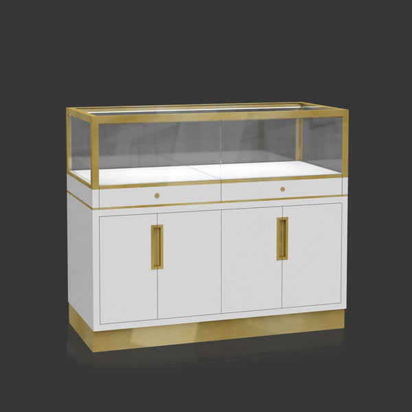 Jewelry Display Showcase M-15 White B