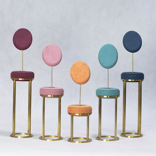 NH019 Multicolor Necklace Display Holder with Metal Base