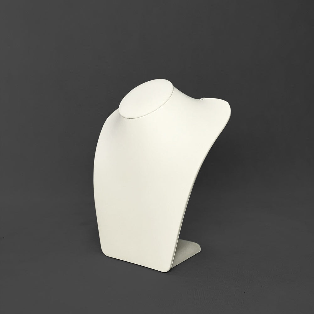 NH002 Jewelry Necklace Display Busts, Pendant Holder Neck, PU Leather