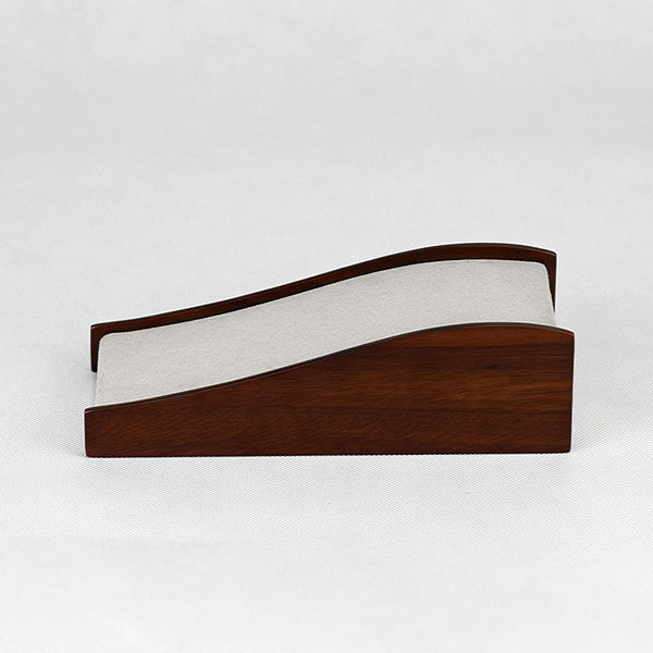 NH020 Wooden Necklace Display Stand Jewelry Ramp Holder
