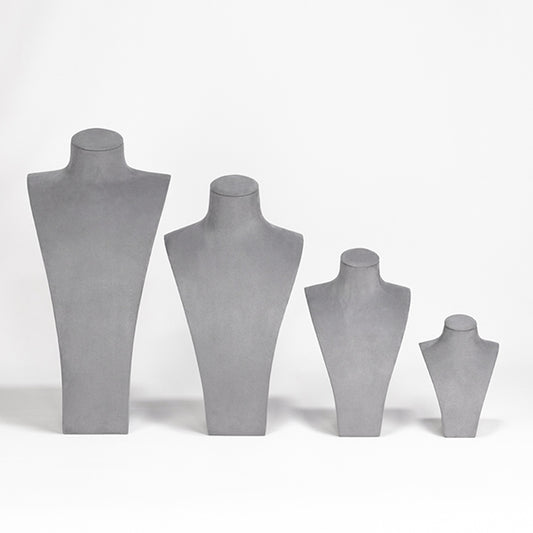 NH056 Display Stand Necklace Bust Grey