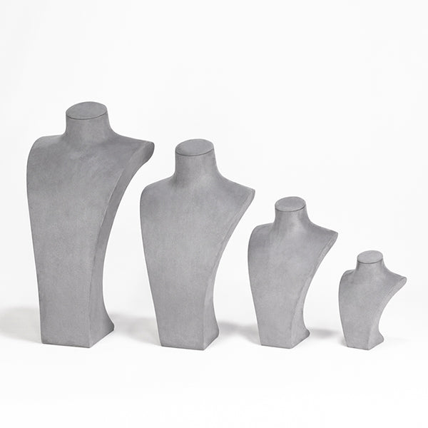 NH056 Display Stand Necklace Bust Grey