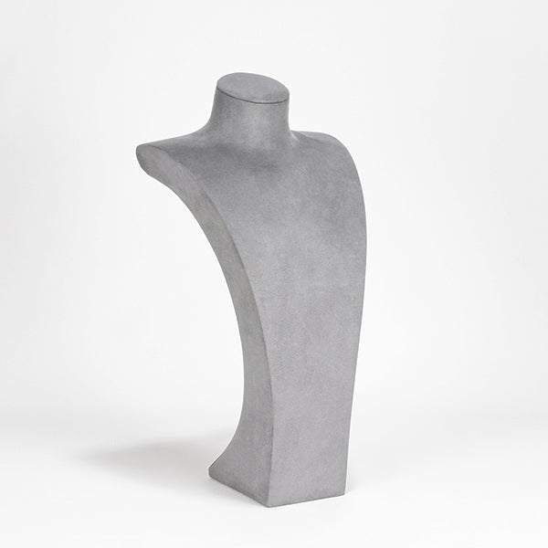 NH056 Display Stand Necklace Bust Grey