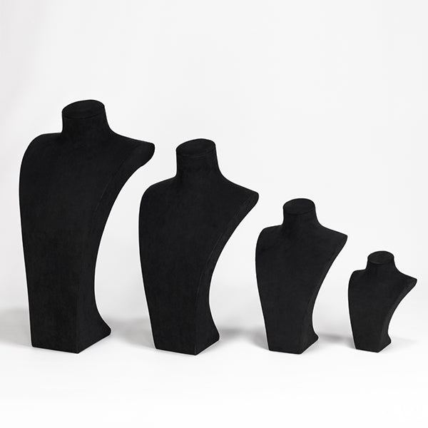 NH057 Display Stand Necklace Bust Black
